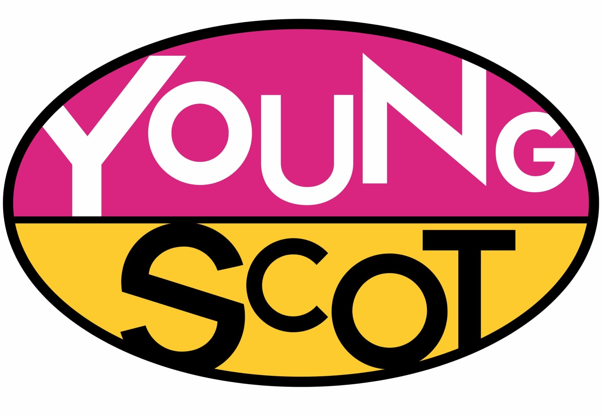 The pink and yellow Young Scot logo