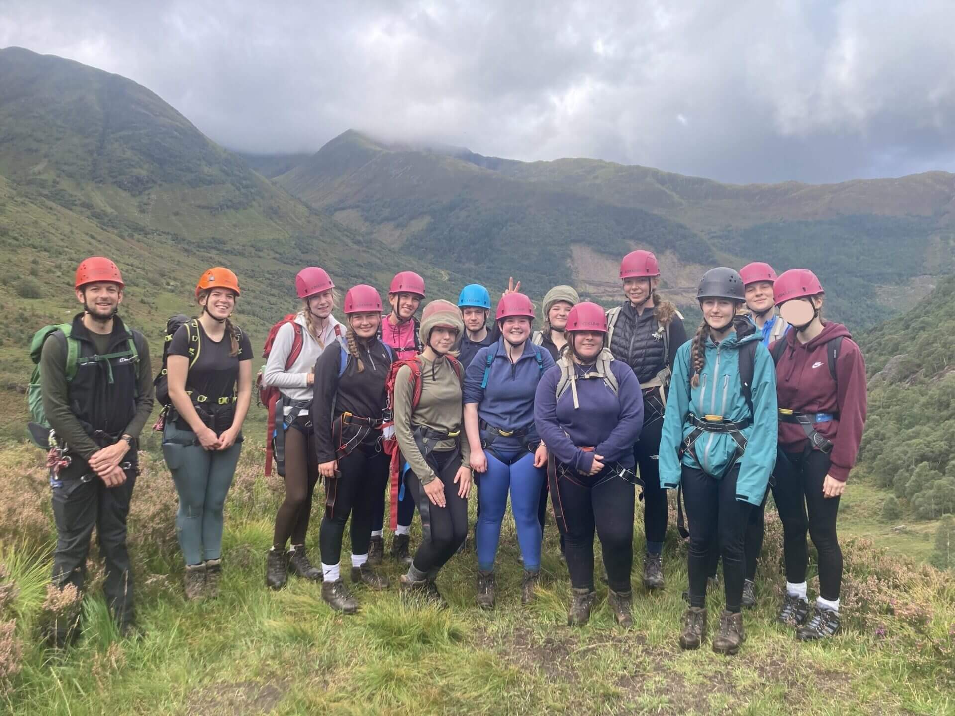 Group shot of Brechin HIgh School pupils